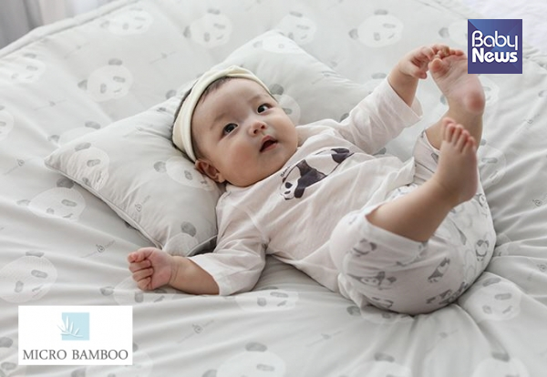 마이크로 밤부 아기 이불세트는 아기의 쾌적한 수면에 도움을 준다. ⓒ밤부베베