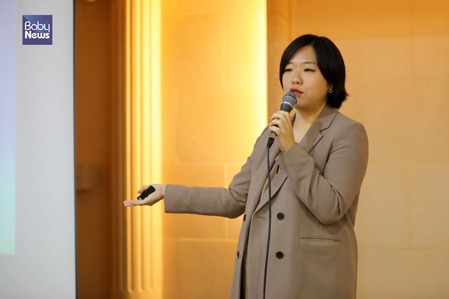 '여성 방어운전 꿀팁'이라는 제목으로 이혜선 변호사가 강의를 진행하였다. 김재호 기자 ⓒ베이비뉴스