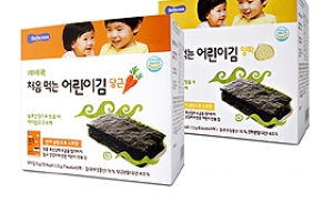 베베쿡, 당근·양파맛 '처음 먹는 어린이 김' 2종