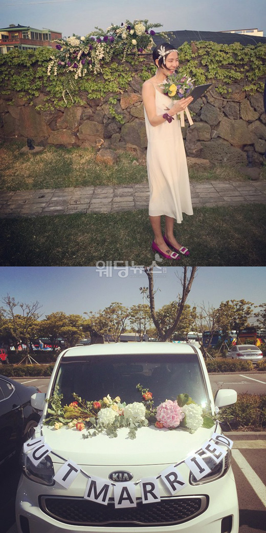 지난 27일 비공개로 결혼식을 올린 김나영이 본인의 인스타그램을 통해 결혼식 장면을 공개했다. ⓒ김나영 인스타그램