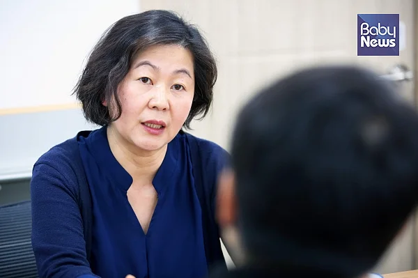 최순미 위원장은 1만 명의 조합원을 모으겠다고 포부를 밝혔다. 김재호 기자 ?베이비뉴스