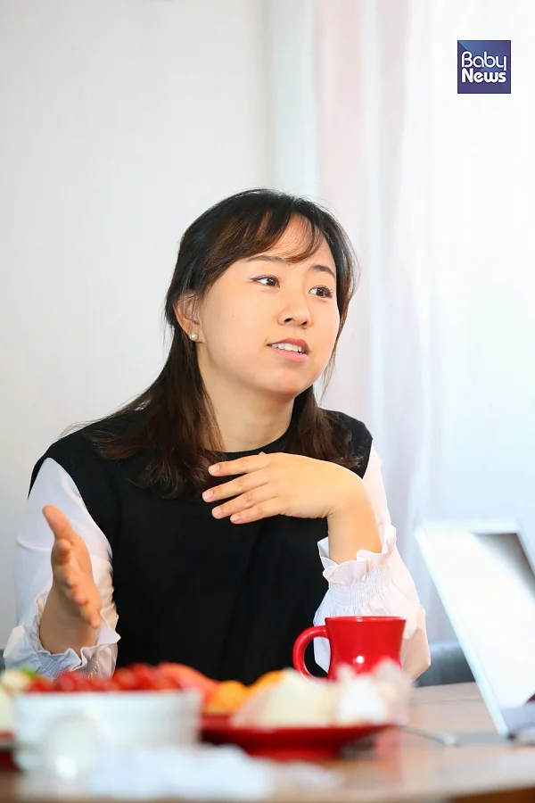 양신영 사교육걱정없는세상 선임연구원은 "'안심해요, 육아!'가 불안에 균열을 내는 역할을 했으면 한다"고 말했다. 김재호 기자 ⓒ베이비뉴스