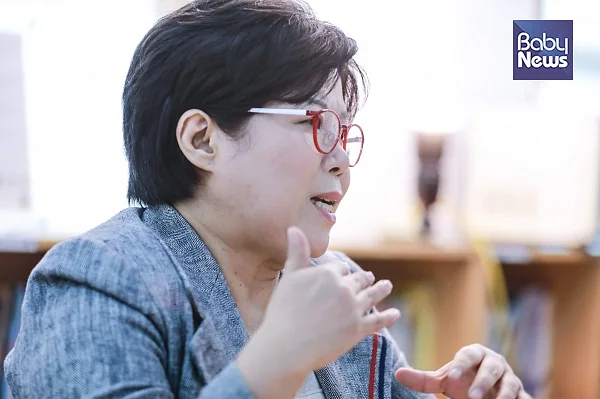 임미령 이사장은 "열린 유치원이나 열린 어린이집을 운영 방침으로 삼은 곳은 원 운영에 자신 있고 부모와 함께 아이를 기르겠다는 의지를 갖춘 곳"이라고 설명했다. 김재호 기자 ⓒ베이비뉴스