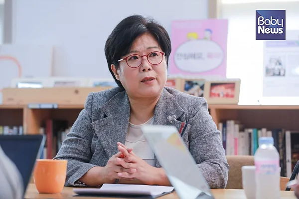 임미령 이사장은 바뀐 누리과정에 기관과 정부가 '실외 놀이 위주 과정'으로 변화해 줄 것을 여러차례 당부했다. 김재호 기자 ⓒ베이비뉴스