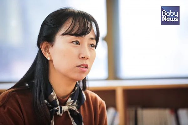 양신영 정책대안연구소 선임연구원이 영유아?사교육 문제에 대해 발언하고 있는 모습.?김재호 기자 ⓒ베이비뉴스