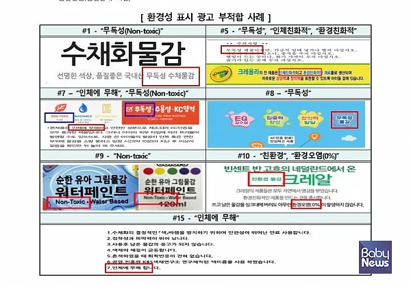 무독성과 친환경을 표시 및 광고한 그림물감 일부 제품에서 유해물질이 기준치 이상을 초과해 검출된 것으로 한국소비자원 조사 결과 나타났다. ⓒ한국소비자원