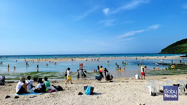 작년 제주지역 지정 해수욕장 중 가장 많은 사람들이 방문한 함덕해수욕장. ⓒ김재원
