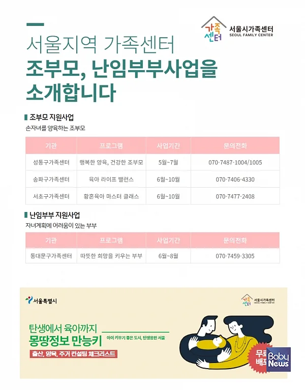 조부모 및 난임부부 지원사업 사진자료. ⓒ서울시