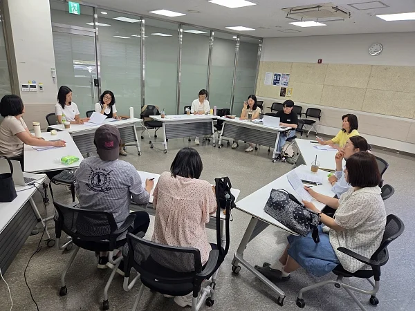 지역 교사회 회의. ⓒ최진이