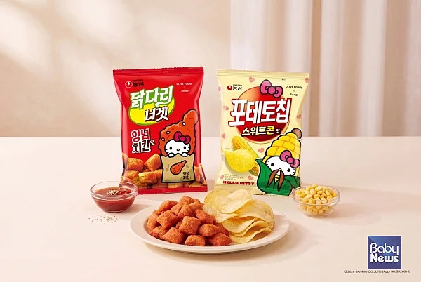 농심 올리브영 콜라보 스낵 2종 연출 이미지.?ⓒ농심