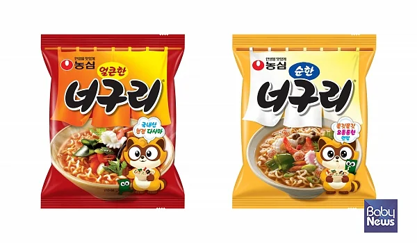 완도산 다시마를 사용하는 농심 너구리 제품 이미지. ⓒ농심