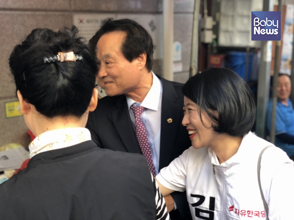 김신애 후보의 전략은 선거에 관심 없는 청년들이 '저 사람은 뽑아주고 싶다' 하는 마음을 가질 수 있도록 하자는 것이다. ©김신애