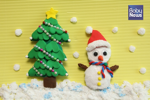 크리스마스 트리, 눈사람 만들기. ⓒ허진