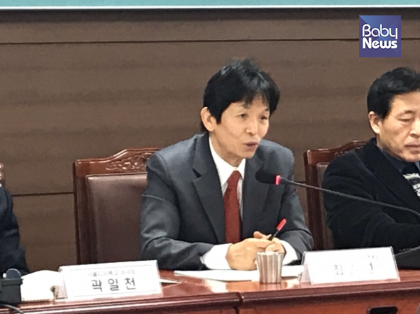 최준선 명예교수는 “(사립유치원을) 비리 집단으로 낙인찍어 프레임에 가둬놨다”고 주장했다. 김재희 기자 ⓒ베이비뉴스