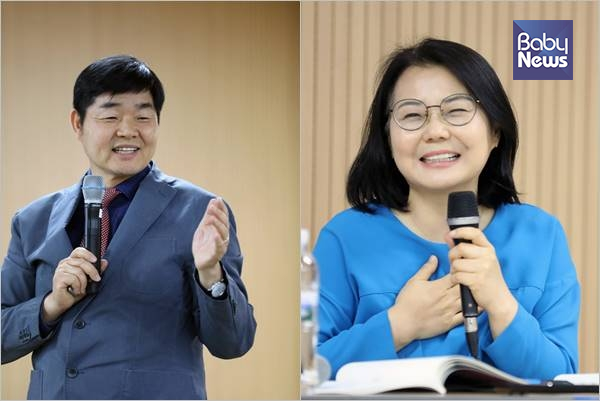(왼쪽) 한정열 국립중앙의료원 산부인과 교수와 (오른쪽) 이은희 장애인창의문화예술연대 대표. 김근현 기자 ⓒ베이비뉴스
