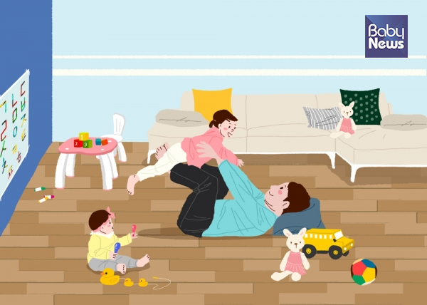 26일 시장조사전문기관 엠브레인 트렌드모니터에서 아빠 육아와 관련한 변화한 인식을 확인할 수 있는 설문 결과를 발표했다. 자료사진 ⓒ베이비뉴스