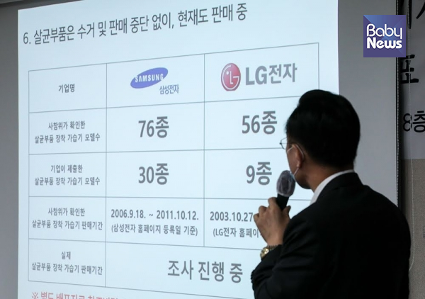 무허가 가습기 살균부품이 현재도 버젓이 판매되고 있다. 최대성 기자 ⓒ베이비뉴스