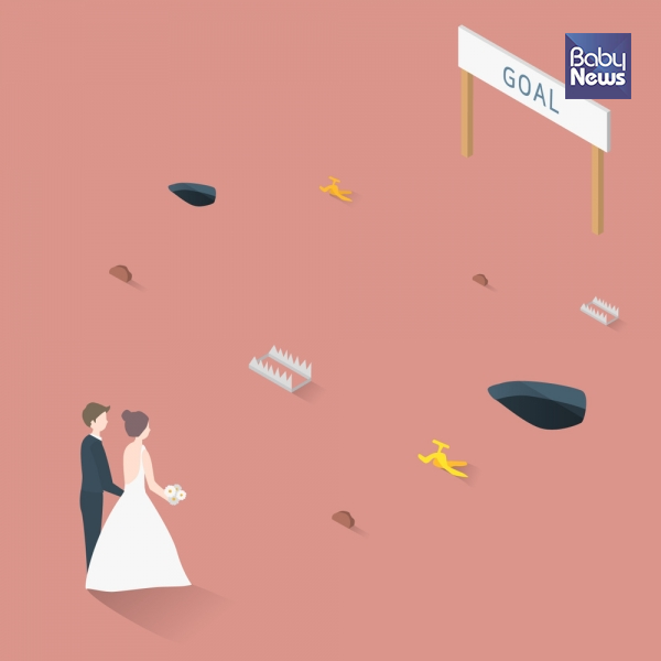 결혼하고 아이 낳으면 행복할까? 혼자 사는 삶은 어떨까? 이 질문을 2040 미혼 성인남녀에게 던져봤다. ⓒ베이비뉴스