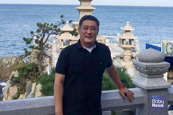 운동을 하기 전 박동일 씨 모습. 외모에 대한 자존감이 낮았던 때라 사진 찍히는 걸 싫어했다. ⓒ박동일