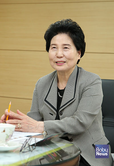 김영옥 어린이집안전공제회 이사장은 영유아 안전망 구축과 관련해서 "우선 수요자 중심으로 사각지대가 없는 보상체계를 꼼꼼하게 갖추고, 안전사고 예방을 통해서 선순환 구조를 이뤄나가는 것이 중요하다"고 말했다. 이효상 기자 ⓒ베이비뉴스
