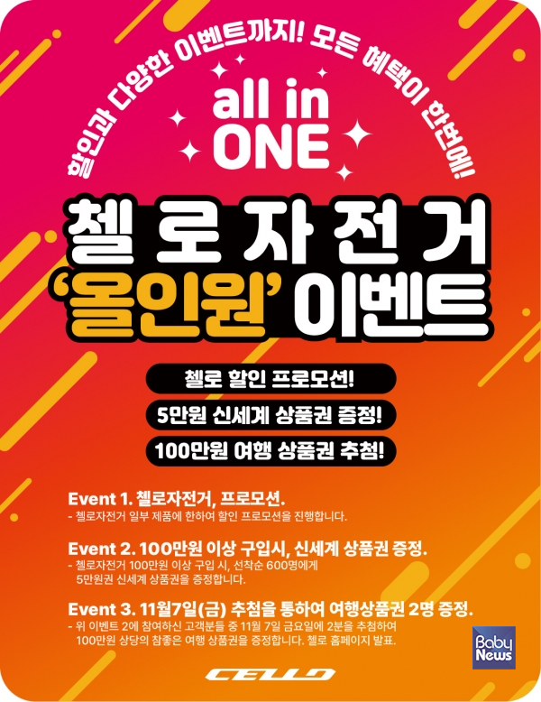 삼천리자전거 퍼포먼스 브랜드 첼로_올인원 이벤트. ⓒ삼천리자전거