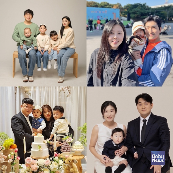 1년 전 육아동행지원금을 받은 후 최근 돌을 맞이한 직원들. ⓒ한화호텔앤드리조트