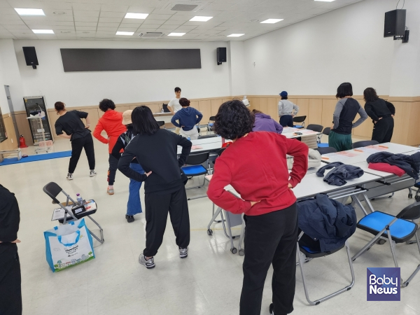 올 상반기 중년여성 중강도 신체활동 프로그램 진행사진. ⓒ강북구