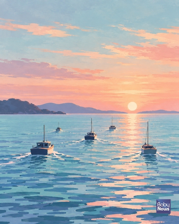 긴 항해를 함께 하는 동지가 있다는 것은 든든한 일이다. 생성형 AI로 만든 이미지. ⓒ강백수
