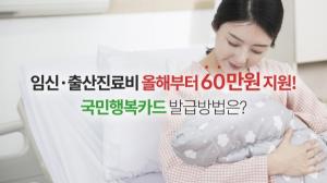 임신·출산진료비 올해부터 60만원 지원! 국민행복카드 발급방법은?