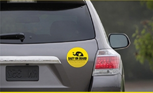 아기코끼리 나눔 캠페인, 차량용 '베이비 온 보드' 스티커 받아가세요
